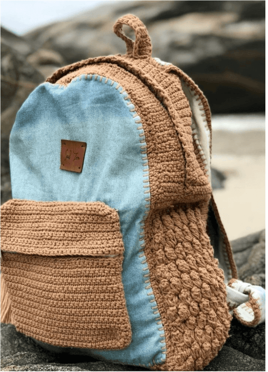 Mochila Boho Denim Brown