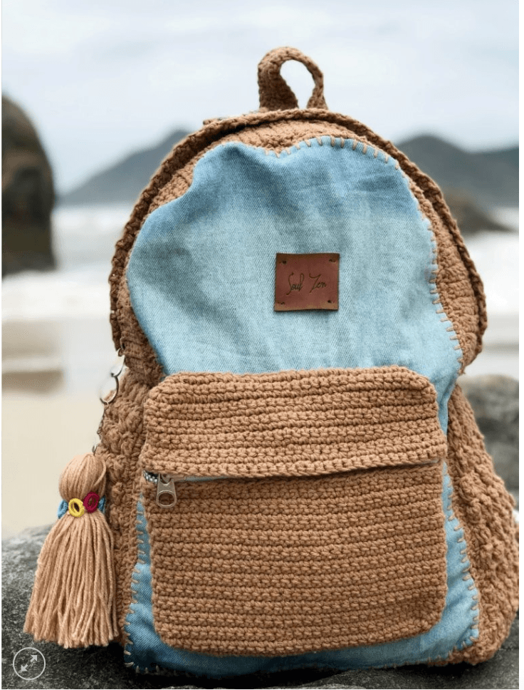 Mochila Boho Denim Brown