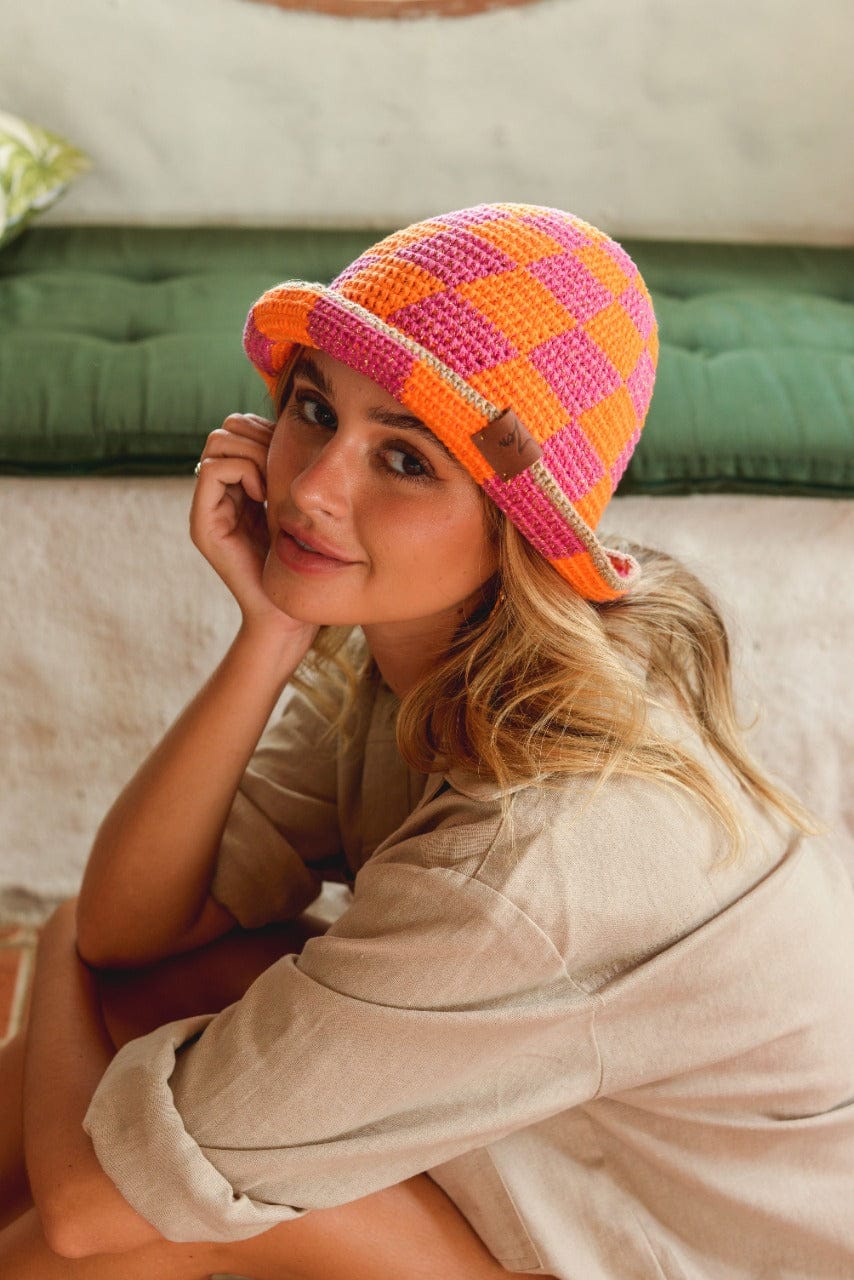 Chapeuzinho Nina Xadrez Pink